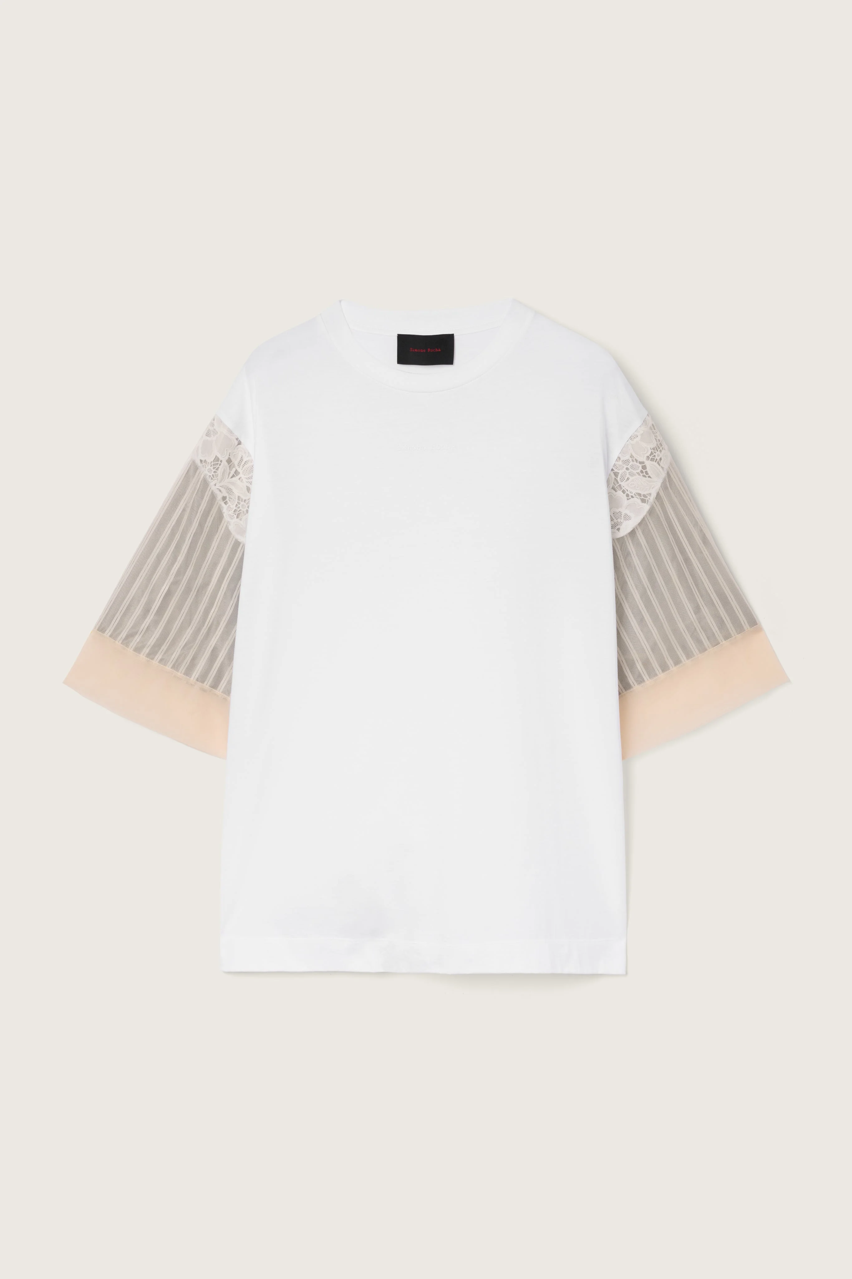 Trapped Lace Patchwork T-Shirt - 1