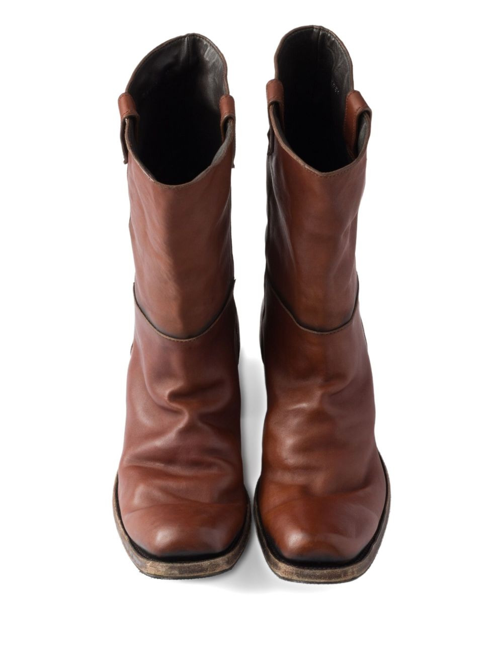 leather cowboy boots - 4