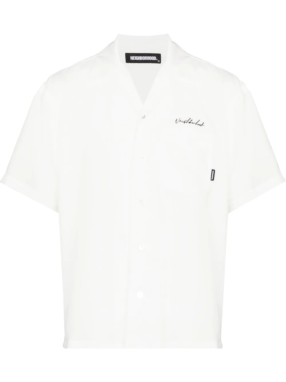 logo embroidered shirt - 1