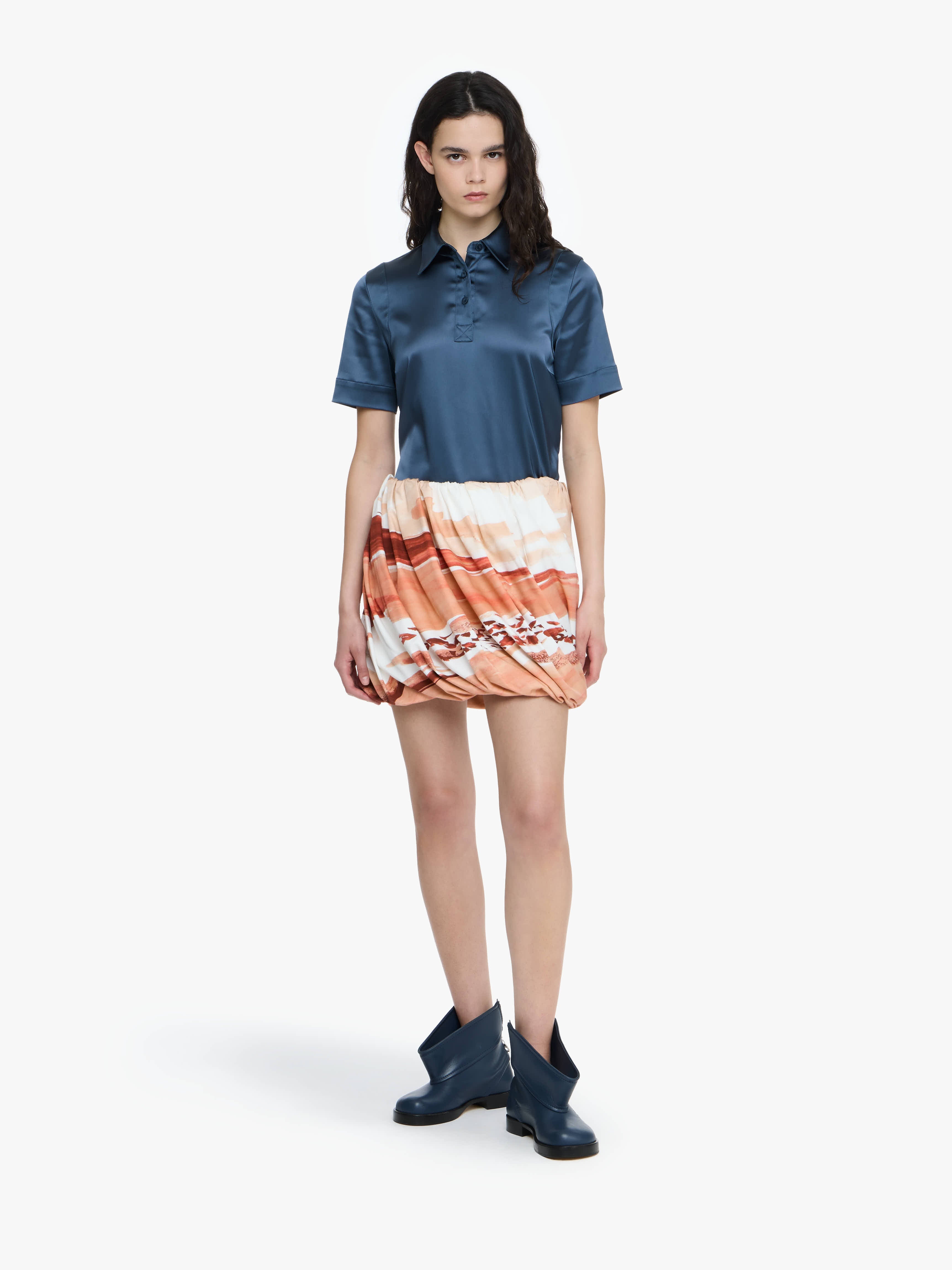 ROLLED HEM SKIRT - 2