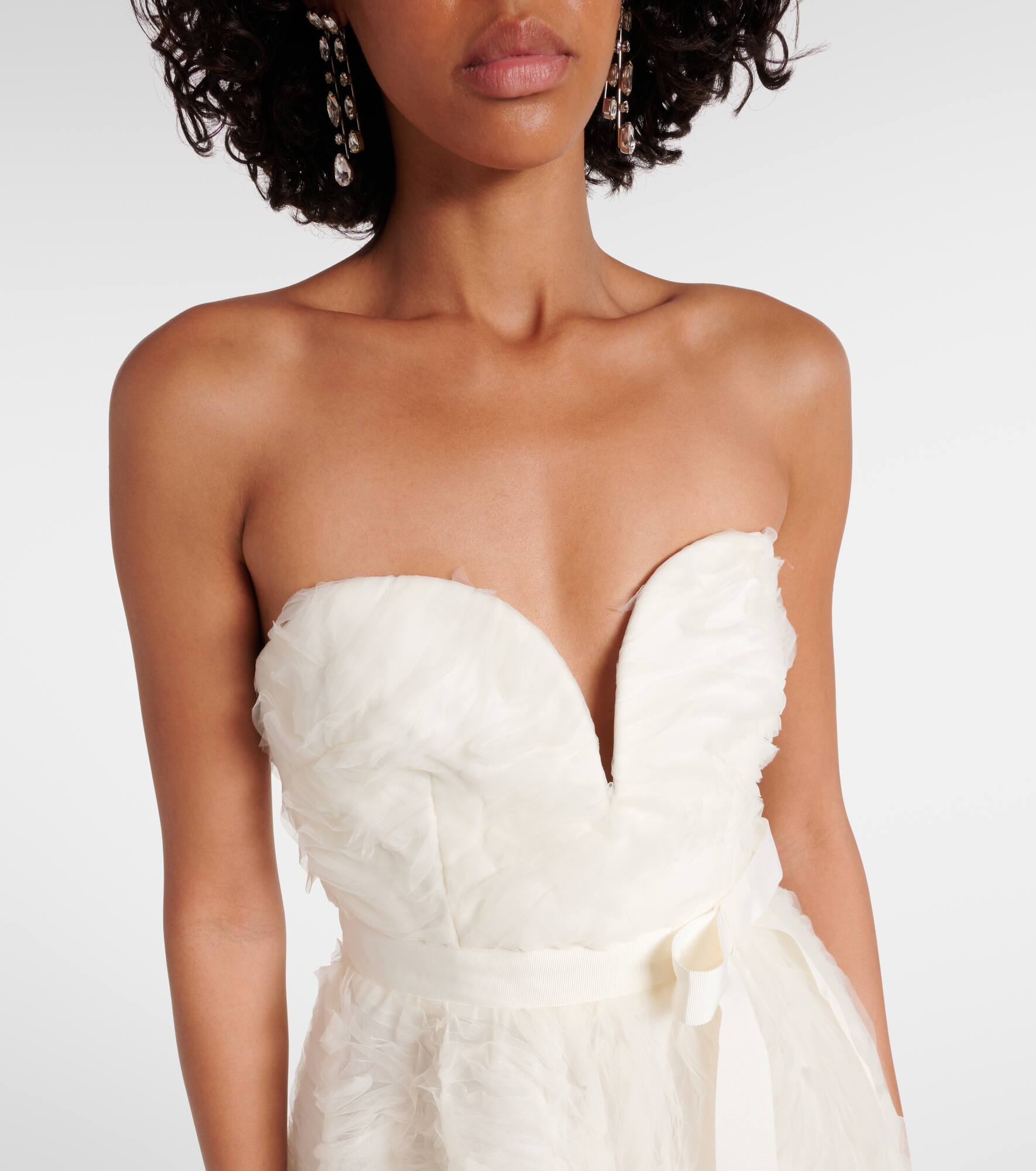 Bridal Willow tulle midi dress - 4