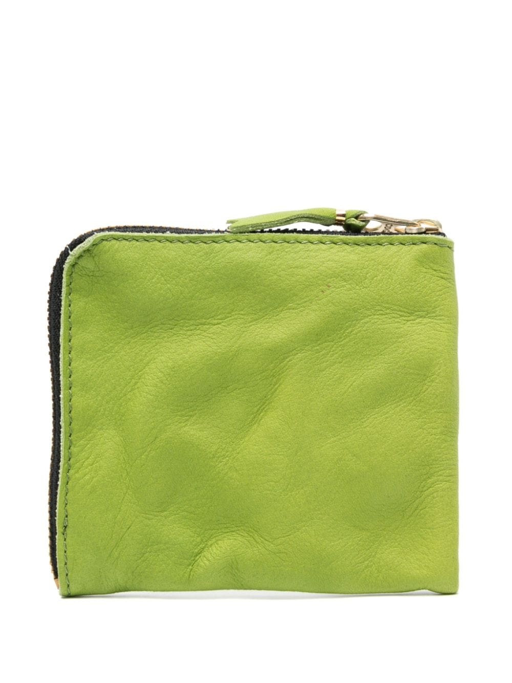 zip-up leather cardholder - 2
