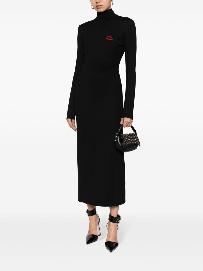 David Koma open-back jersey midi dress outlook