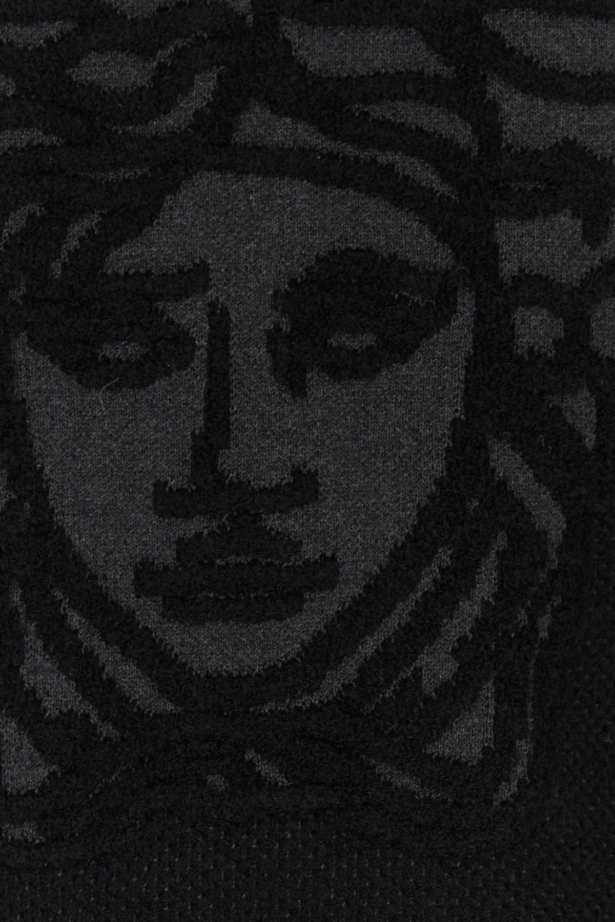 Black jacquard cardigan - 3