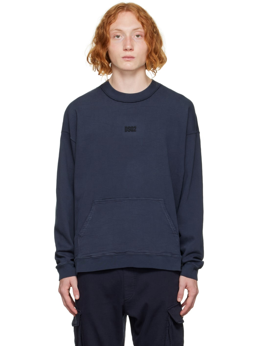 Navy Mini DSQ2 Sweatshirt - 1