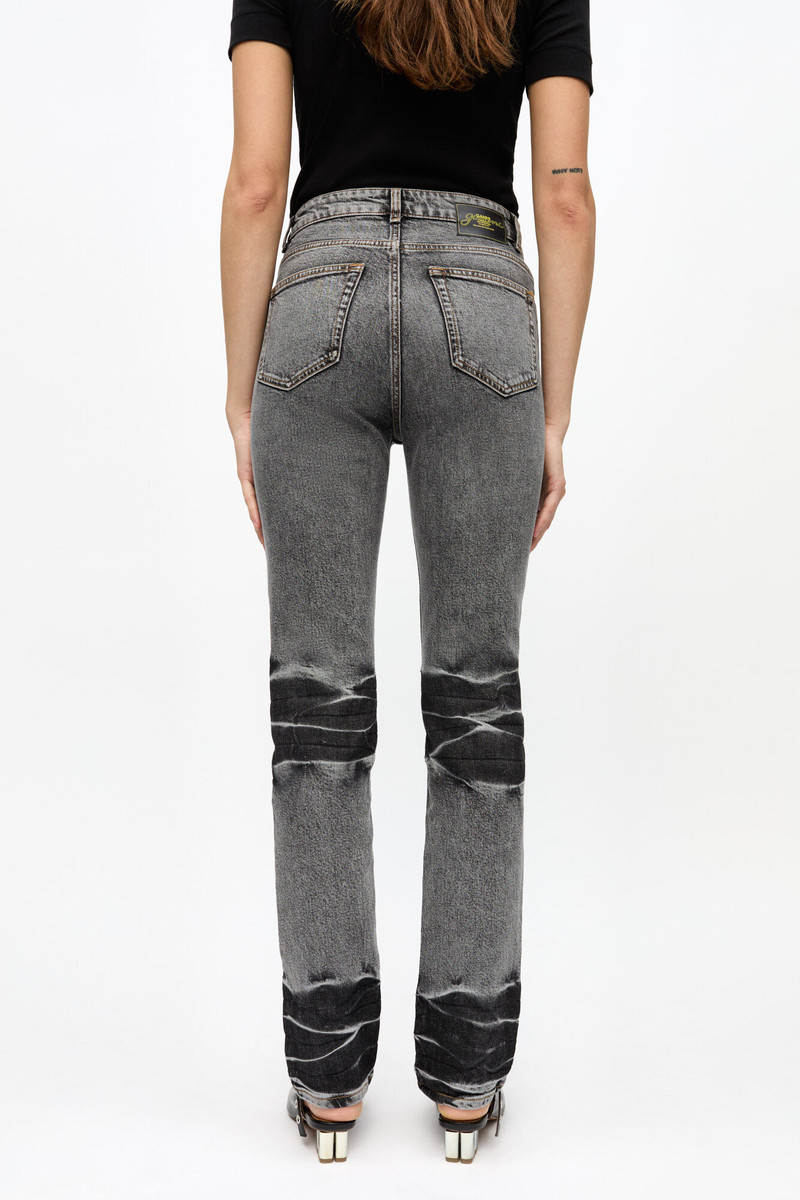 BLACK WASHED STRETCH FUTURE CARRI JEANS 4