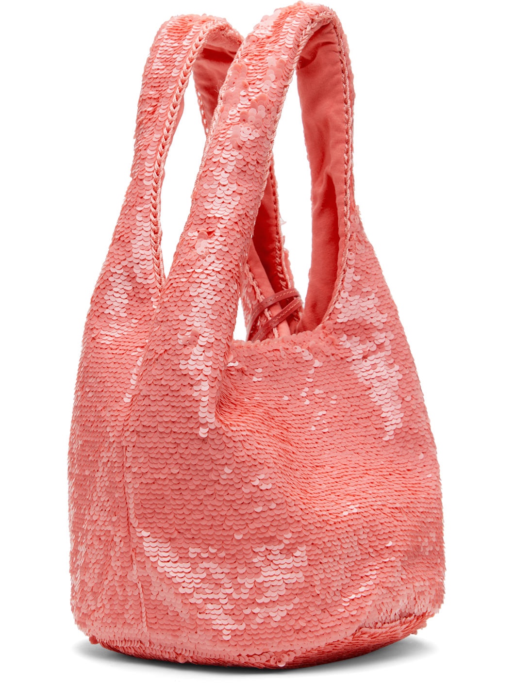 Pink Mini Sequin Shopper Bag - 3