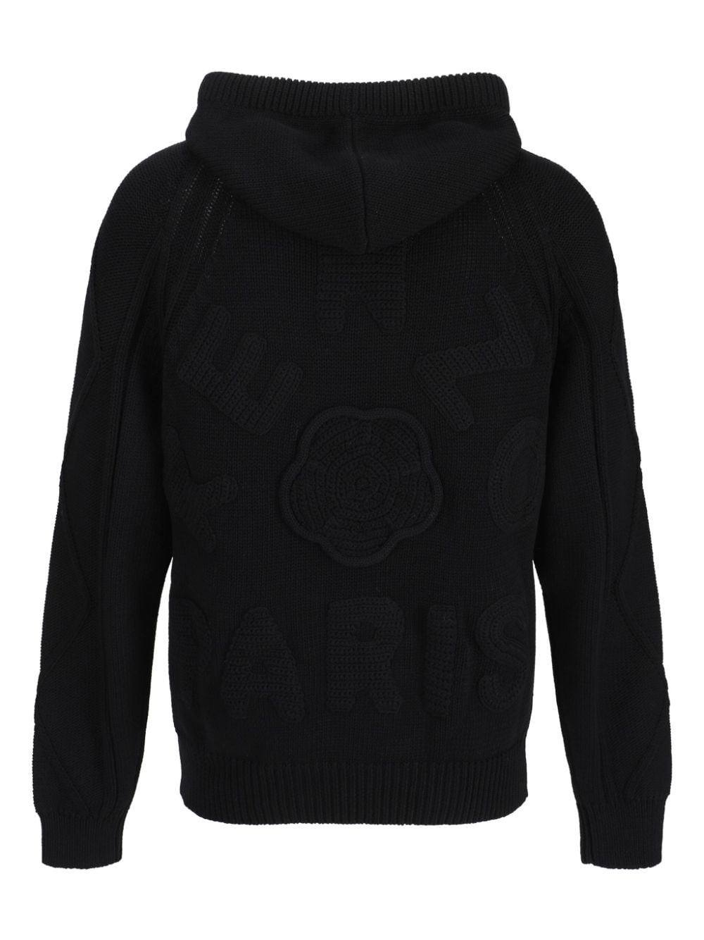 cable-knit hoodie - 2