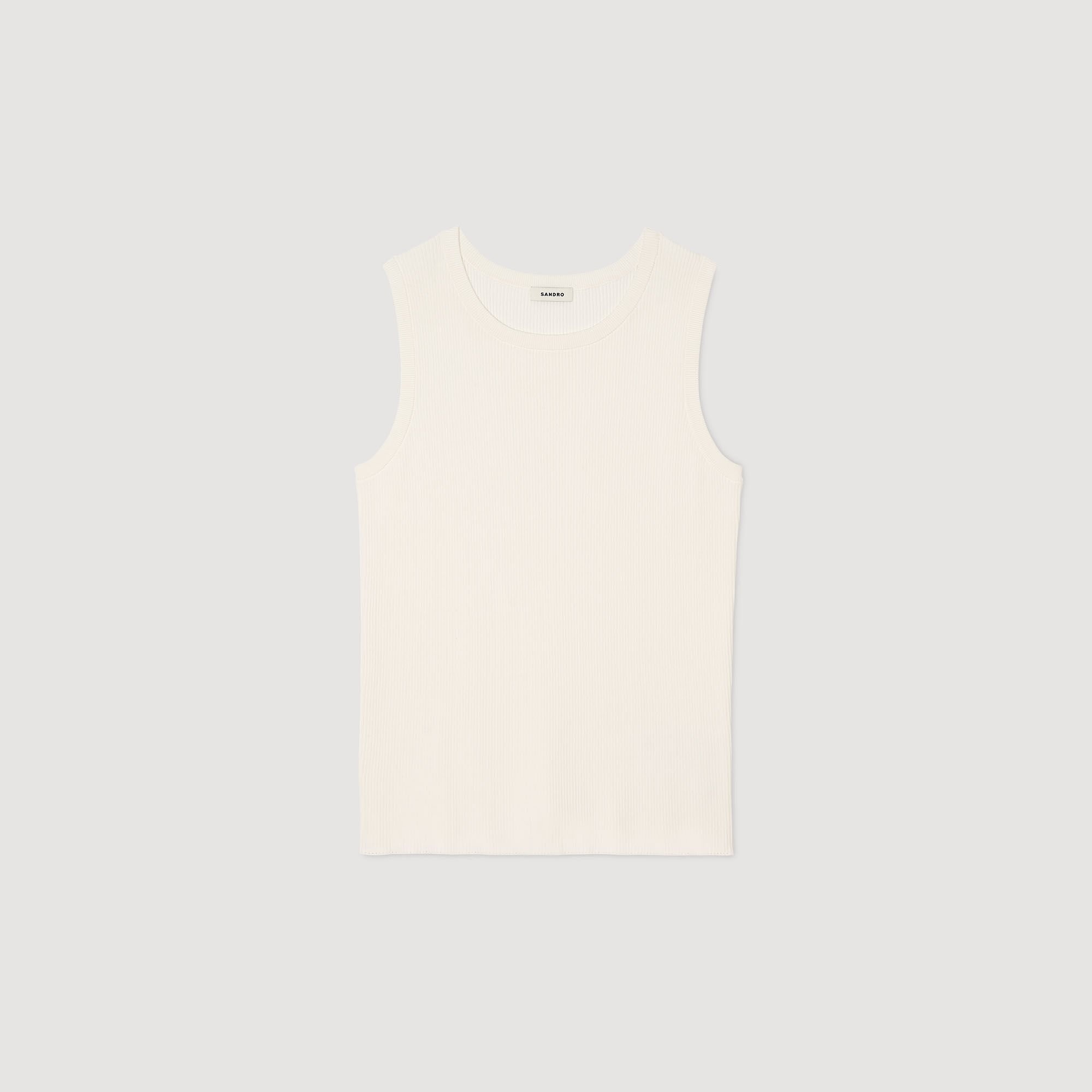 RIB KNIT VEST TOP - 6