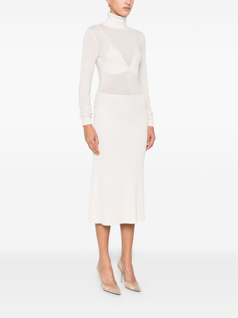 turtleneck ribbed dress 3