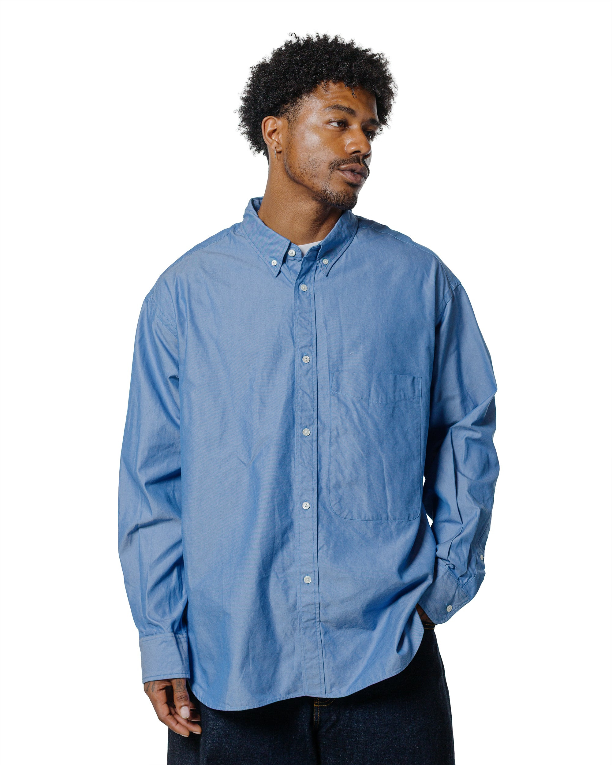 Studio Nicholson Lisa Oxford Shirt Blue - 2