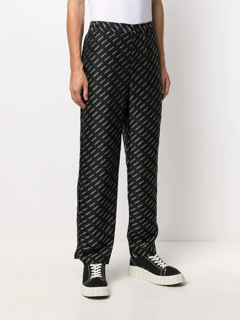 diagonal logo track pants - 3