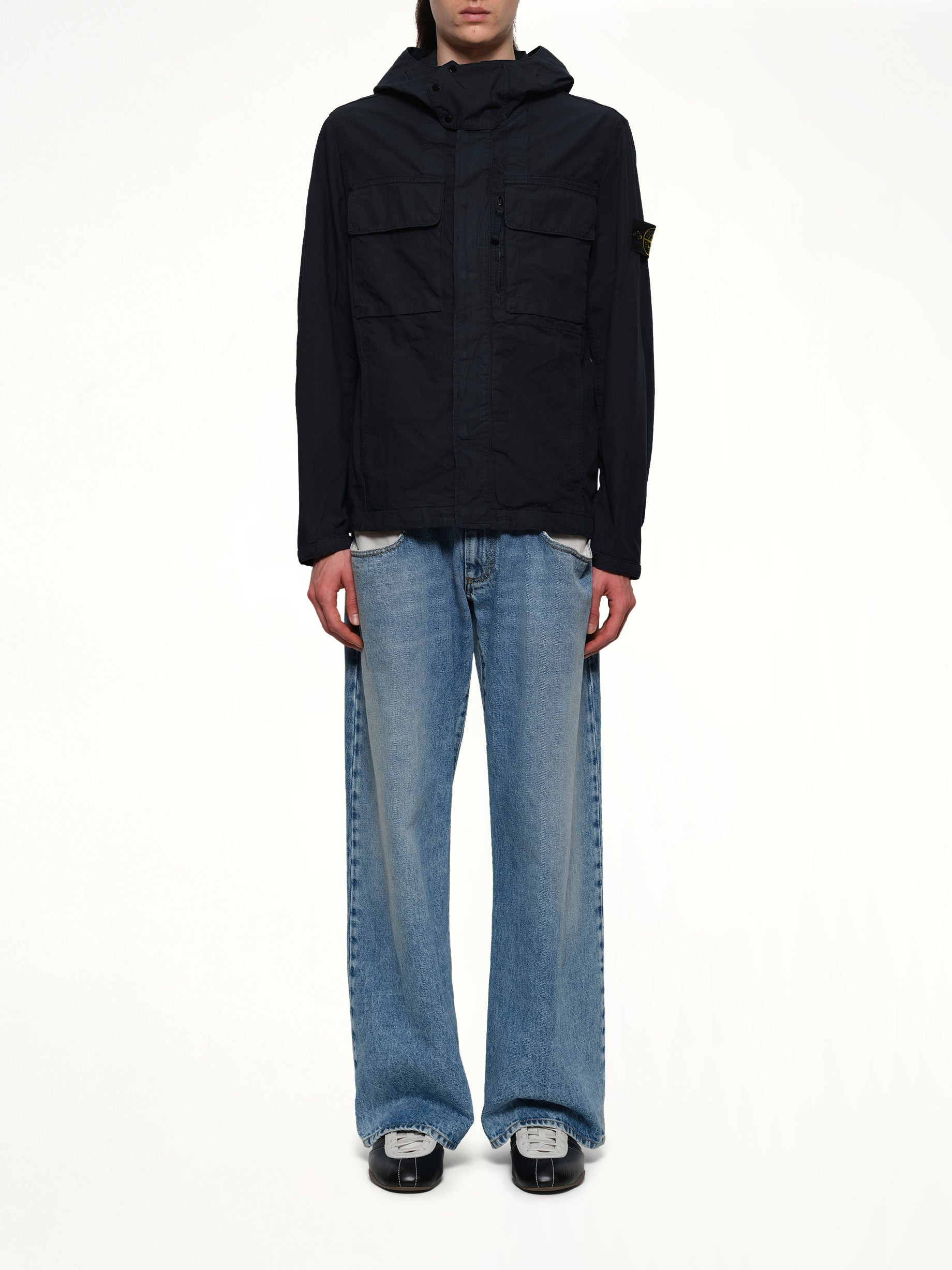 Q10001 Short Parka in Navy Blue - 7