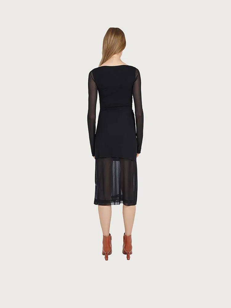 VISCOSE DRESS - 4