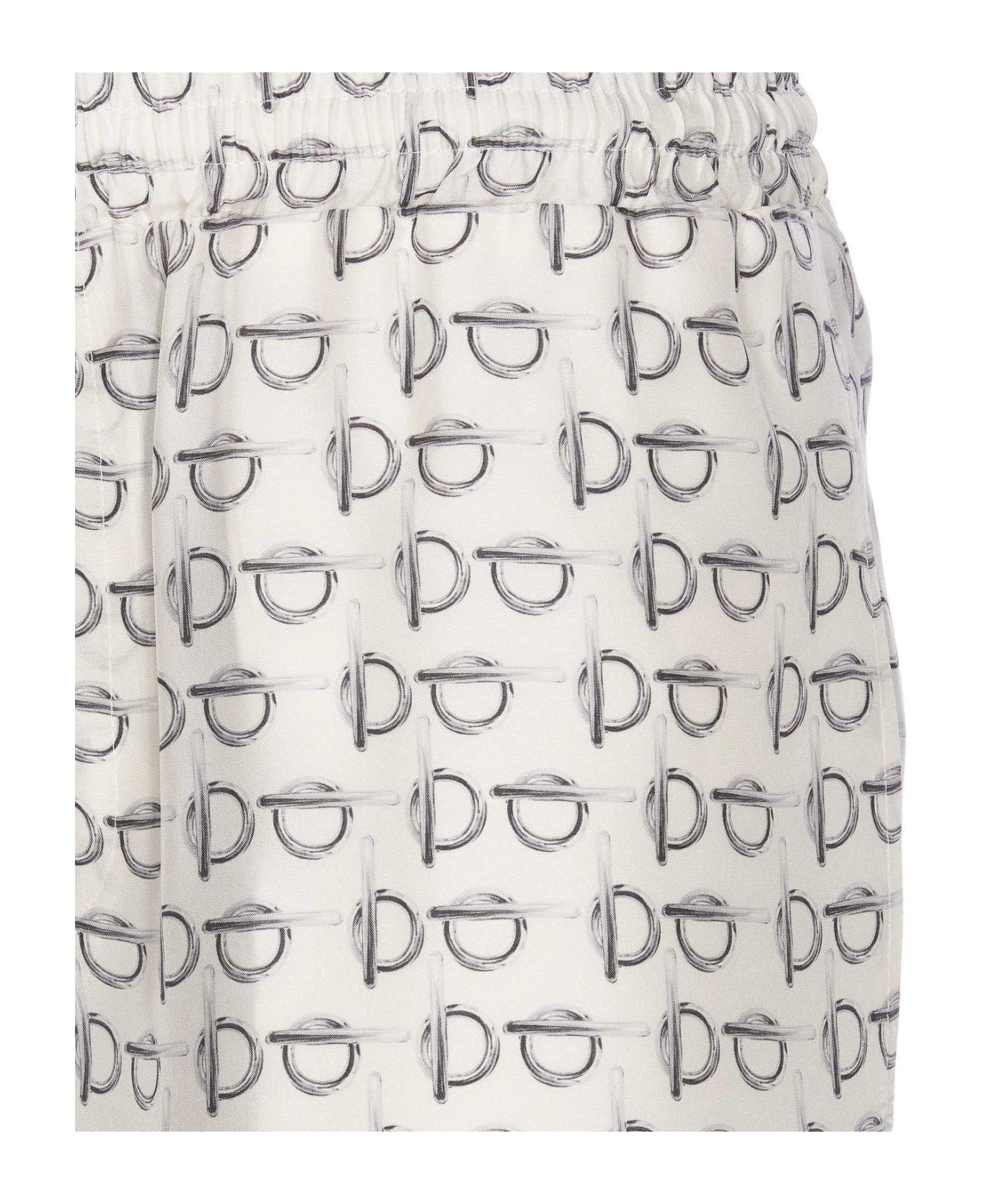 Drawstring All-over Printed Shorts - 3