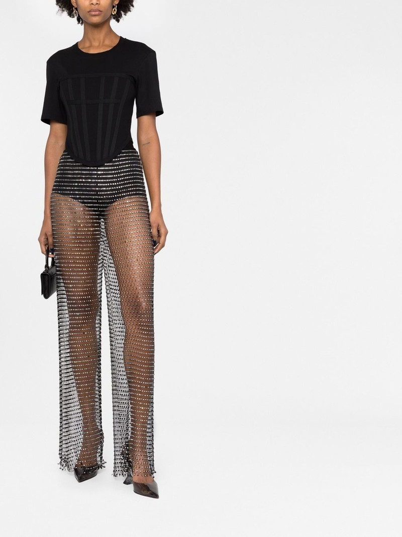 ROTATE crystal-embellished trousers outlook