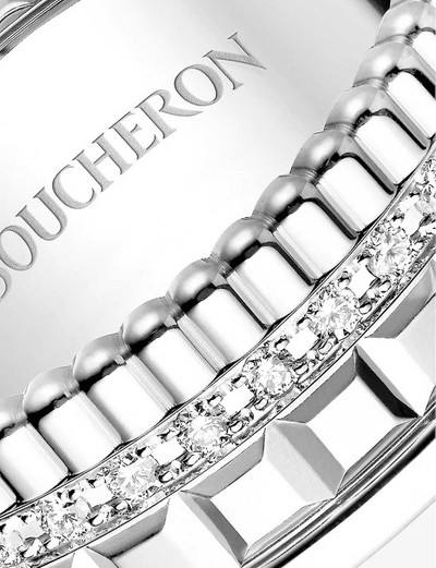 Boucheron Quatre Radiant Edition white-gold and 0.24ct diamond ring outlook