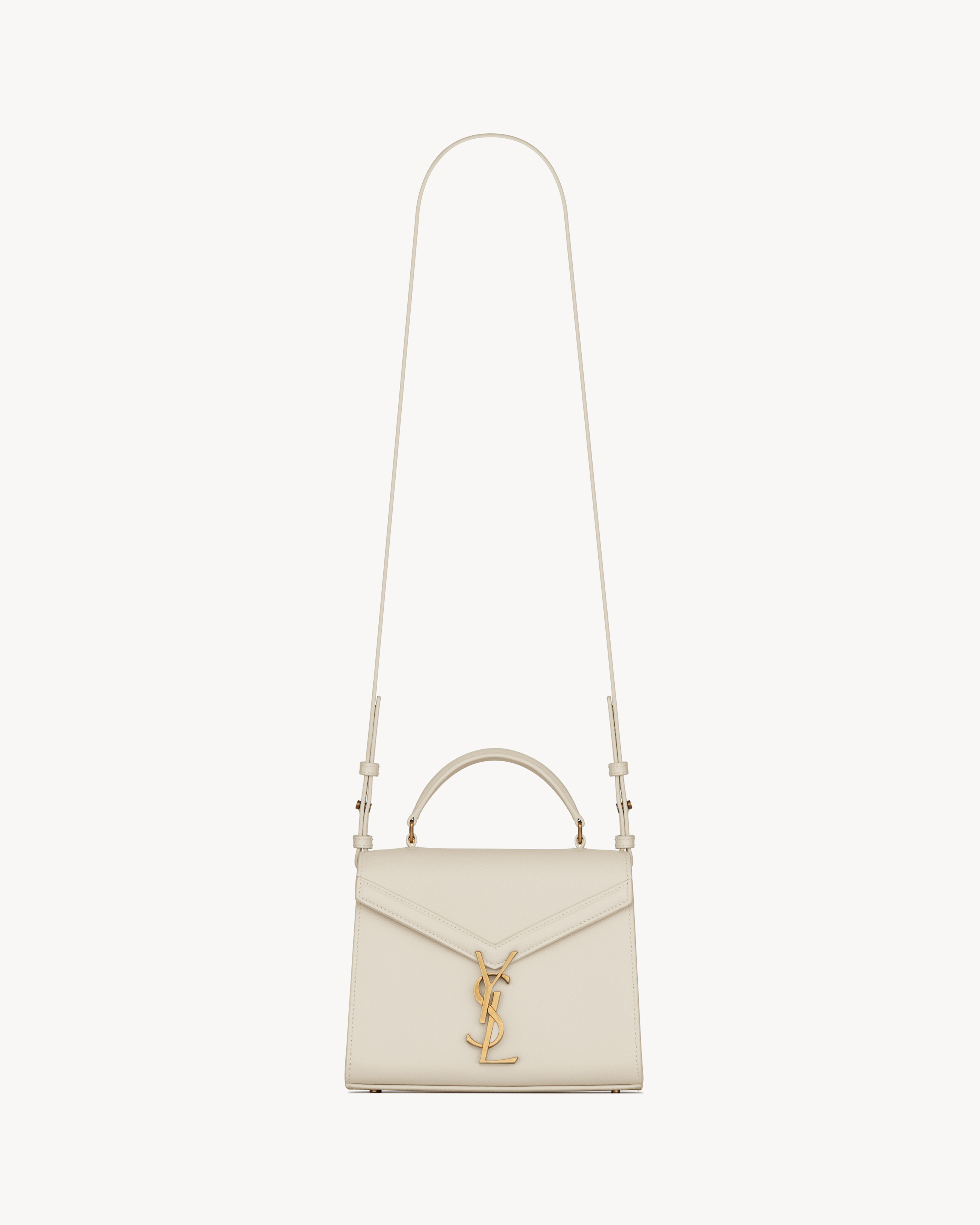 CASSANDRA MINI TOP HANDLE BAG IN GRAIN DE POUDRE EMBOSSED LEATHER - 2