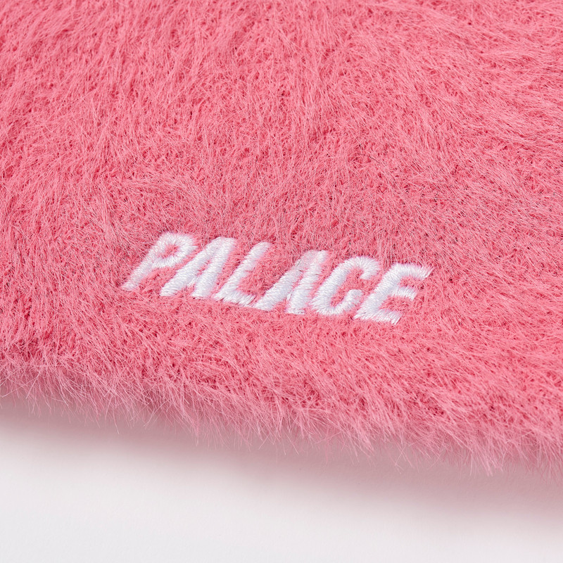 FAUX MOHAIR P NEIN CUFF BEANIE POSH PINK 4