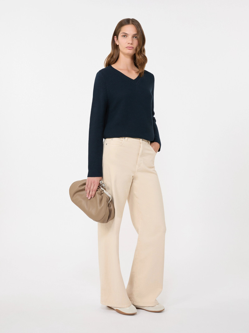 WEEKEND Max Mara Cotton boxy sweater - NAVY outlook