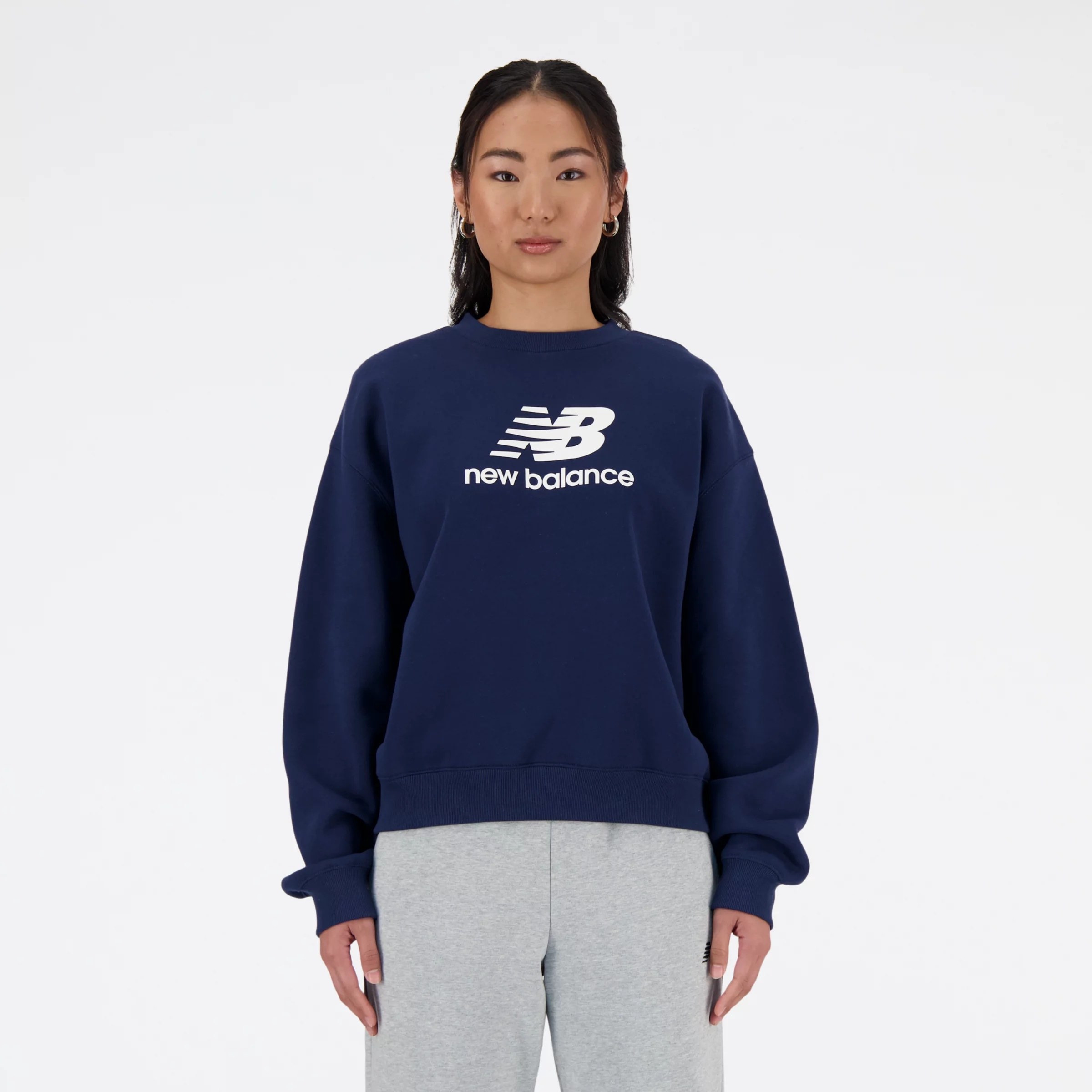 Women's Sport Essentials Fleece Logo Crew Shirt - 1