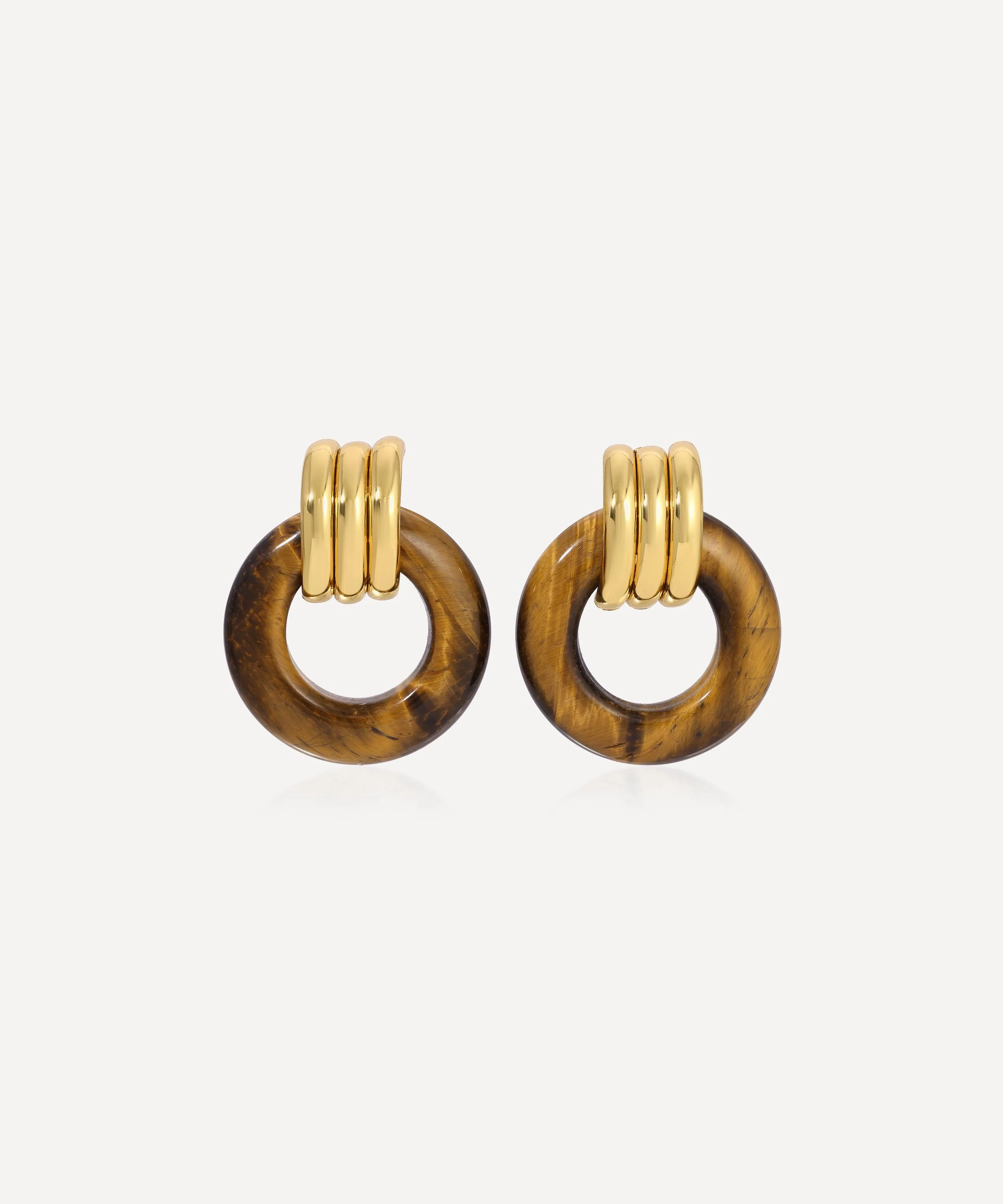 18ct Gold-Plated Luma Knot Earrings - 1