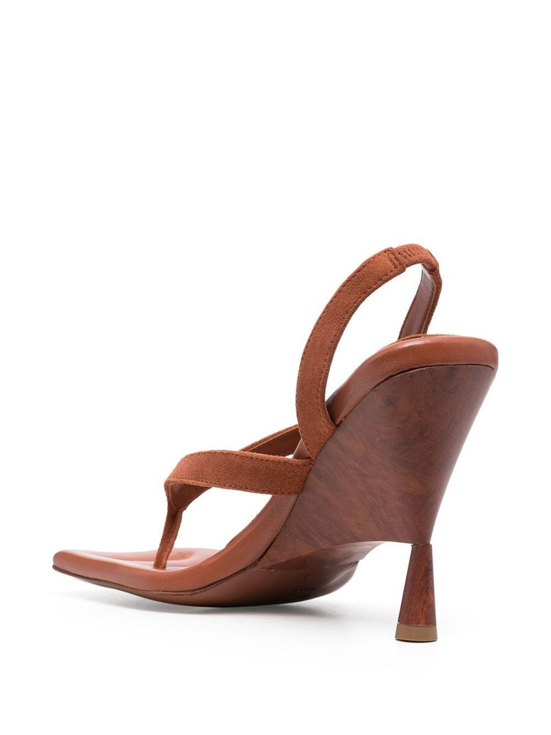 로즈 slingback 조각 샌들 3