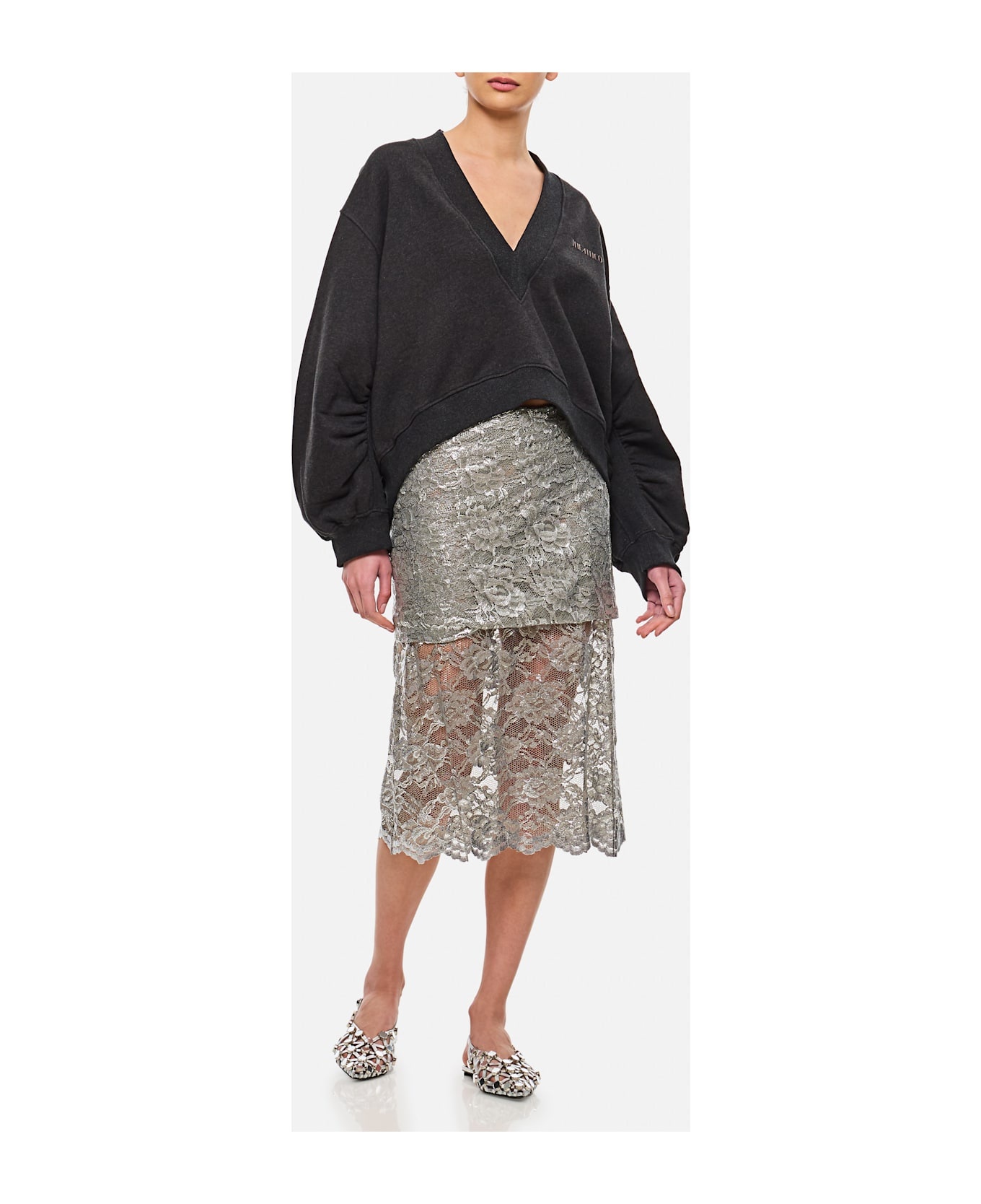 Lace Midi Skirt - 2