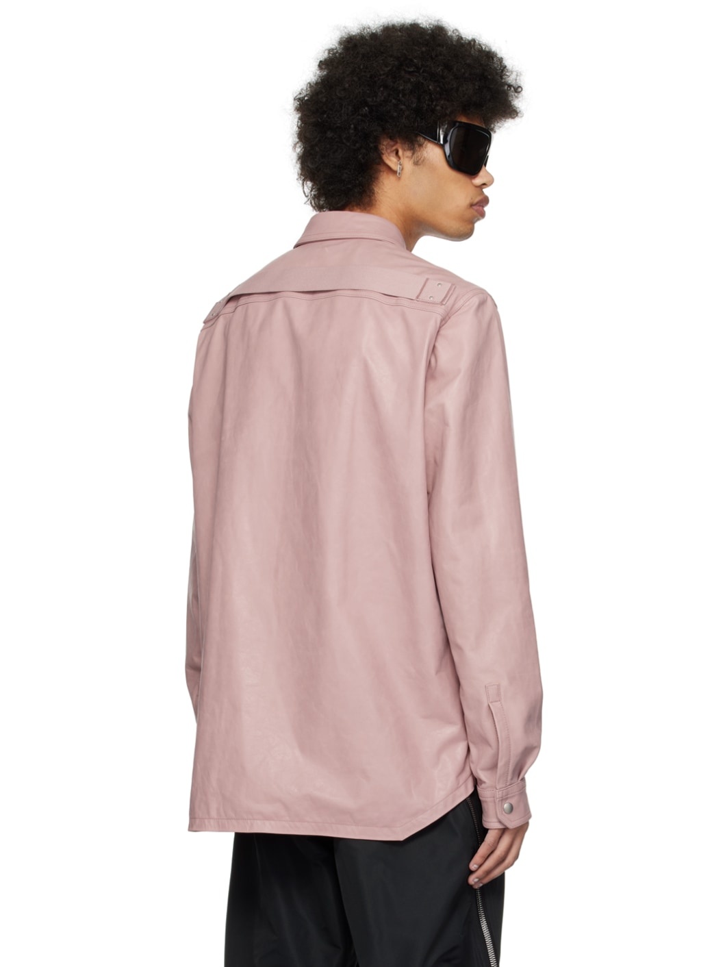 Pink Lido Leather Jacket - 3