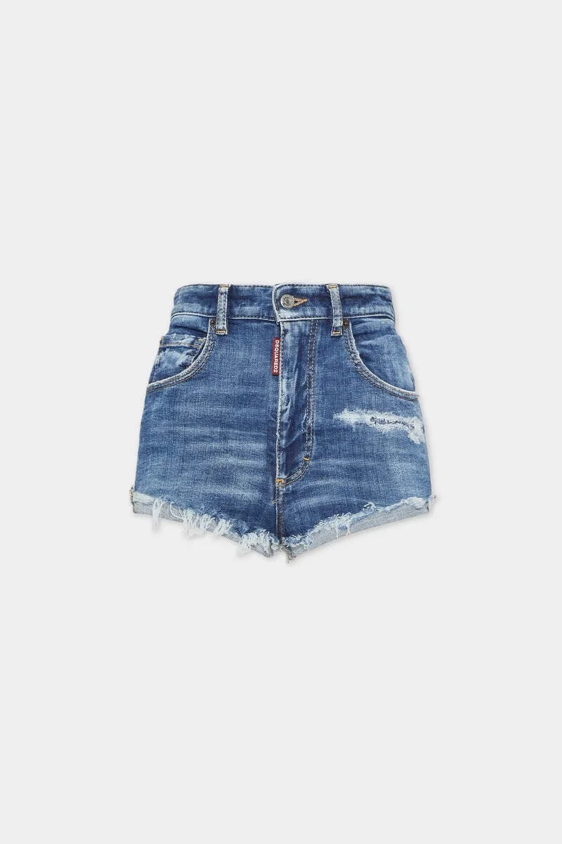 MEDIUM PERFECTO WASH HIGH WAIST HOT PANT - 1