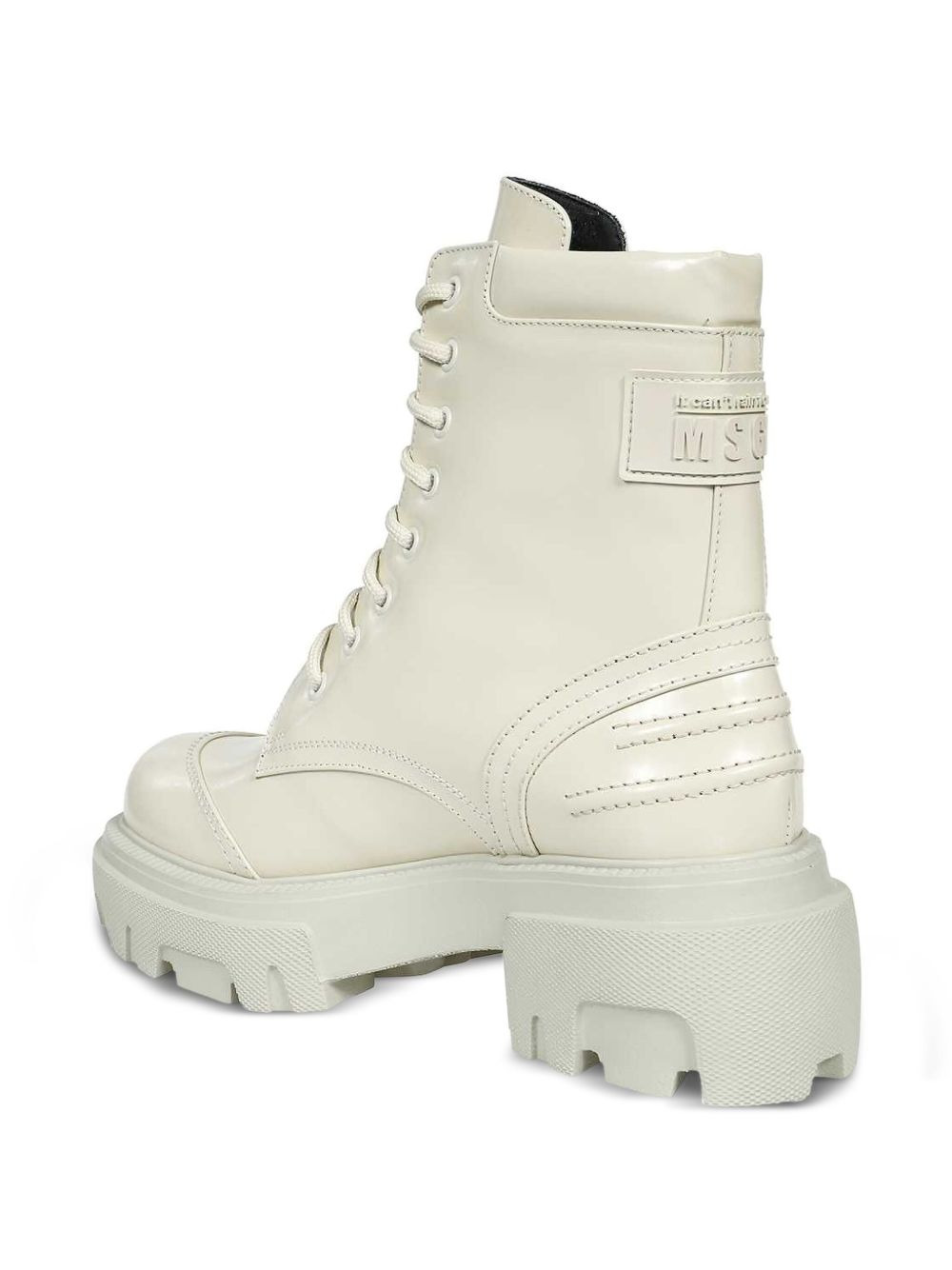 lace-up platform boots - 3