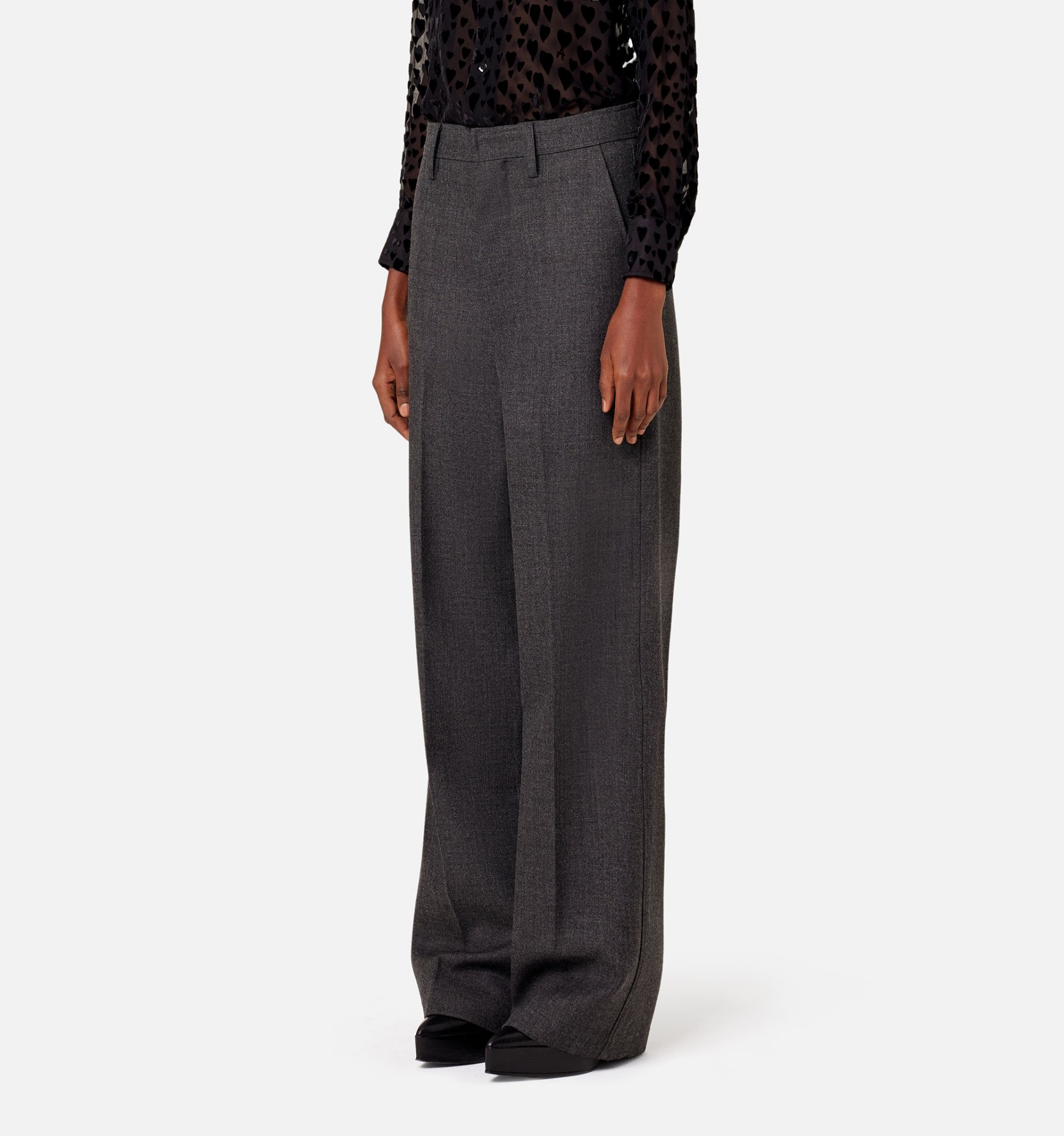 wide-leg tailored trousers - 5