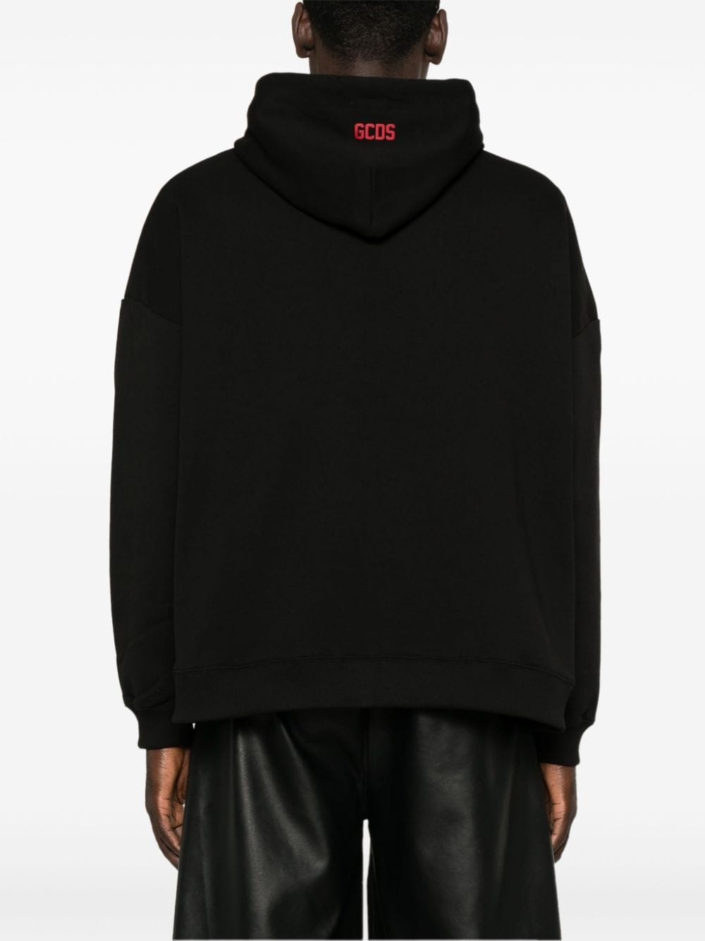 raised-logo hoodie - 4