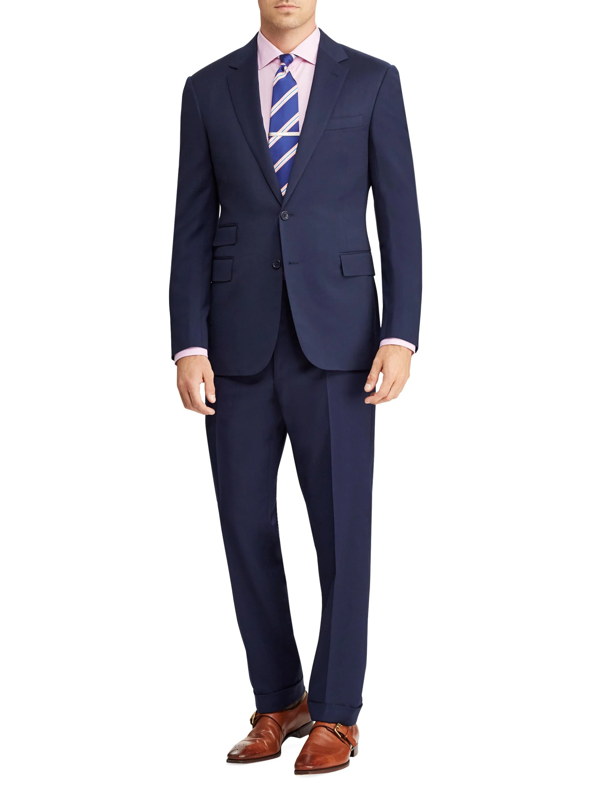 Men's Gregory Hand-Tailored Wool Serge Suit - Blue - 1