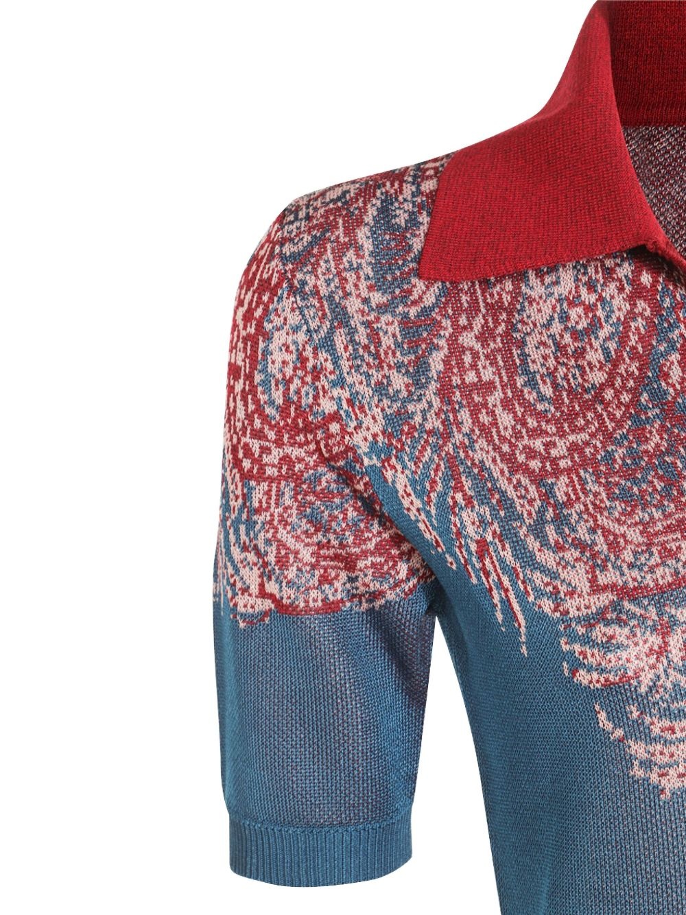 paisley-print polo shirt - 3