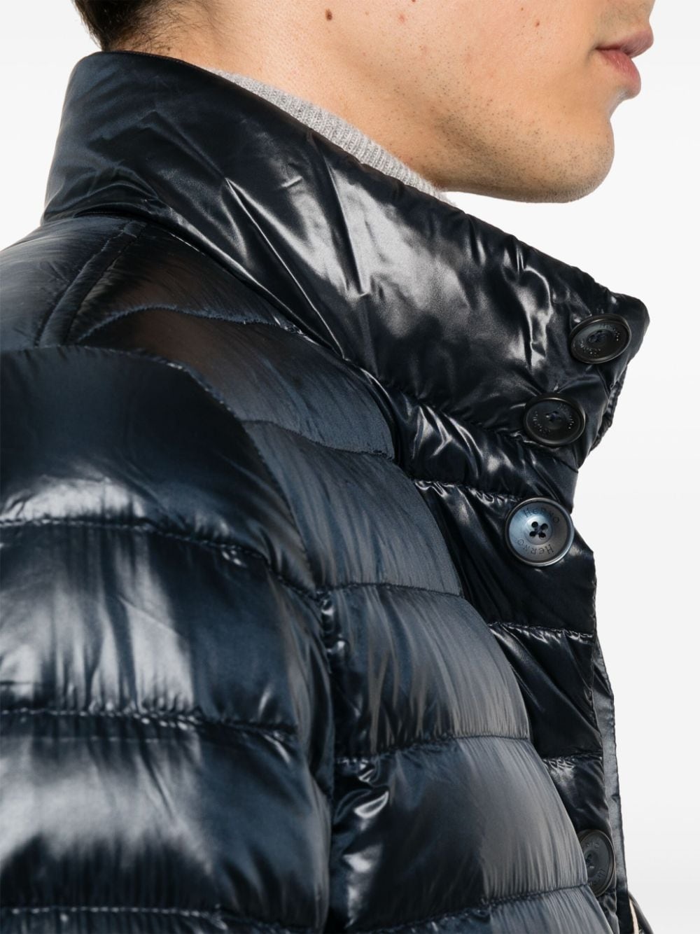 high-neck padded jacket - 5