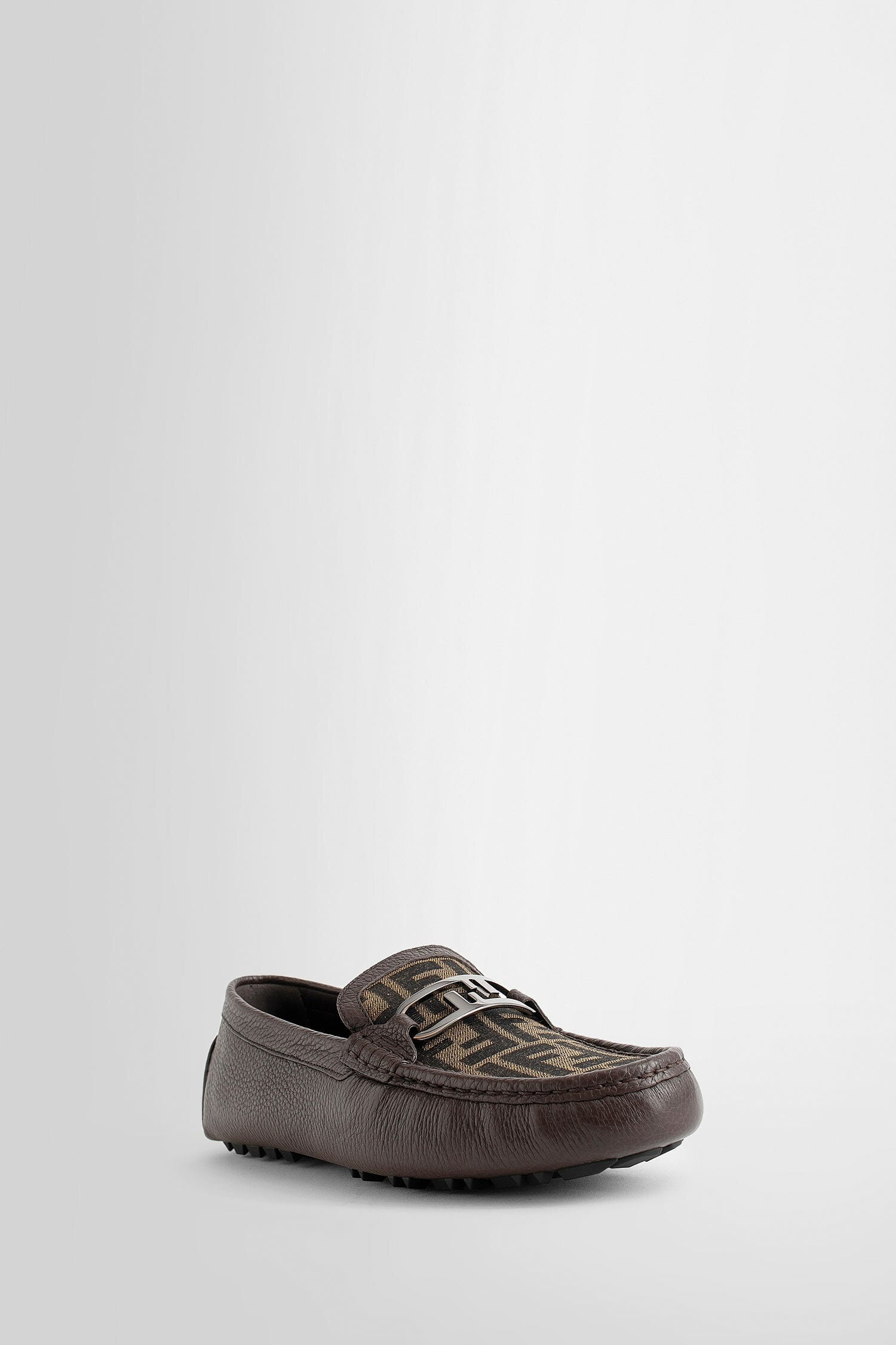 FENDI MAN BROWN LOAFERS - 2