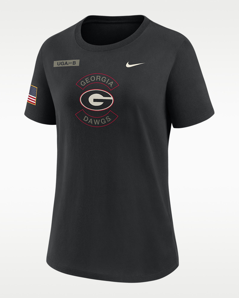 Georgia Military Appreciation Women's Nike Dri-FIT College T-Shirt 1