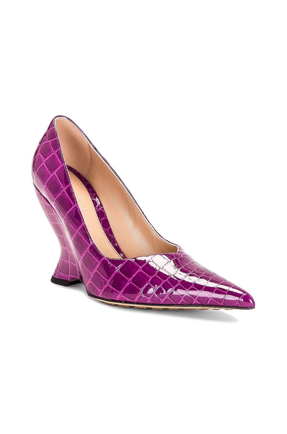 Gloss Croc Pumps - 2