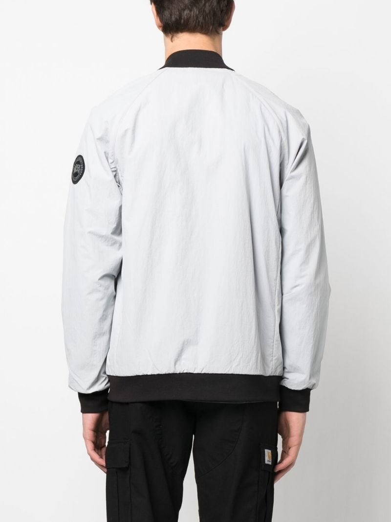 logo-patch windbreaker jacket - 4