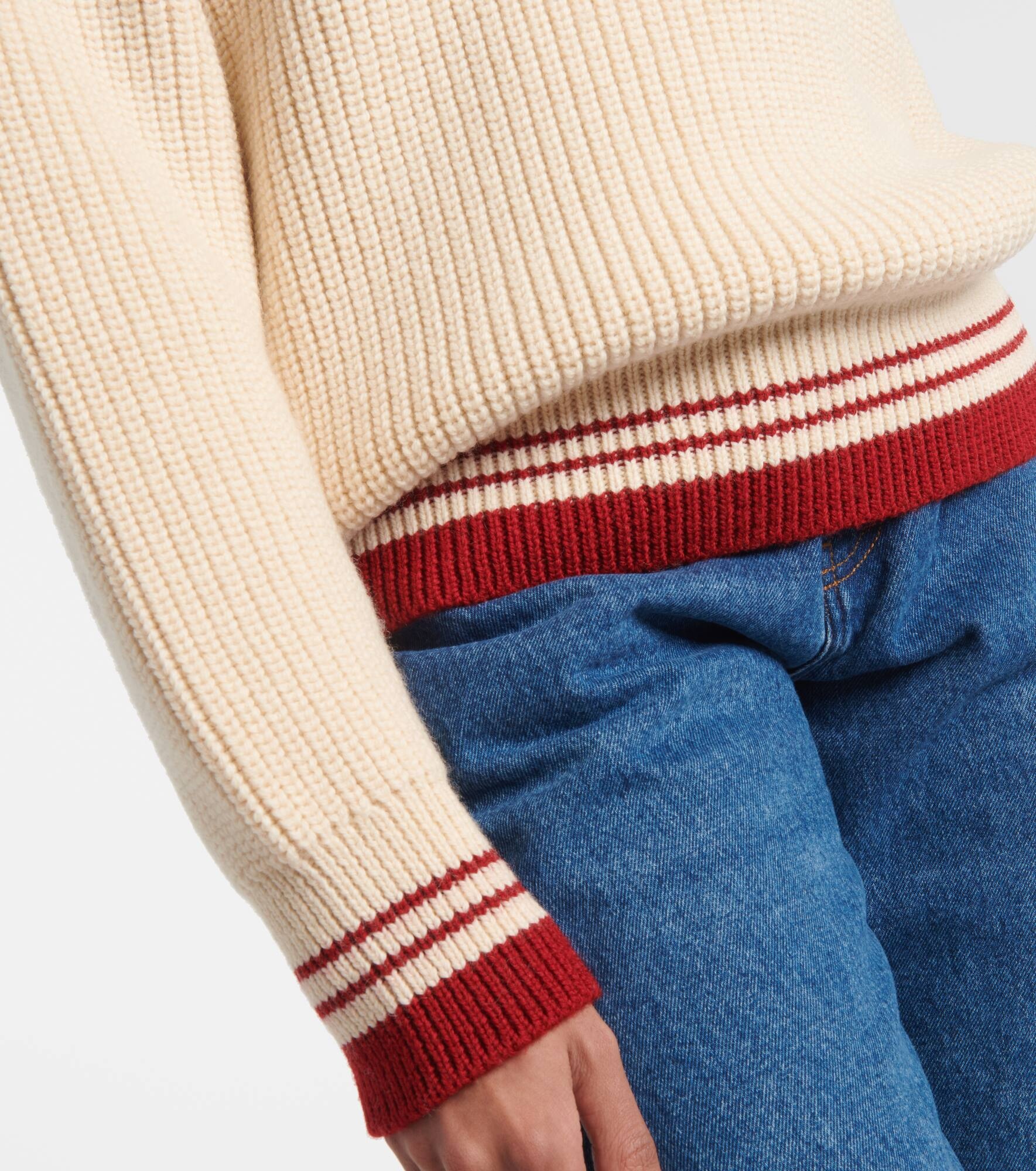 Ami De Cœur ribbed-knit virgin wool sweater - 5