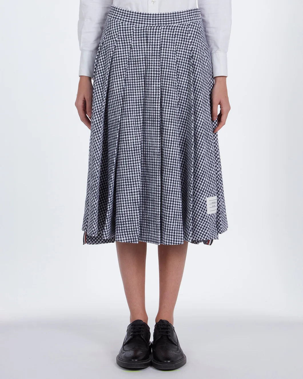 PLEATED TWEED MIDI SKIRT - 2