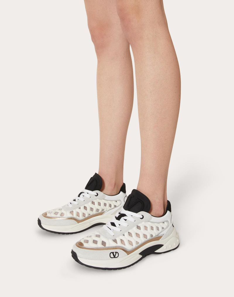 Valentino READY GO RUNNER SNEAKER IN FABRIC AND LEATHER outlook