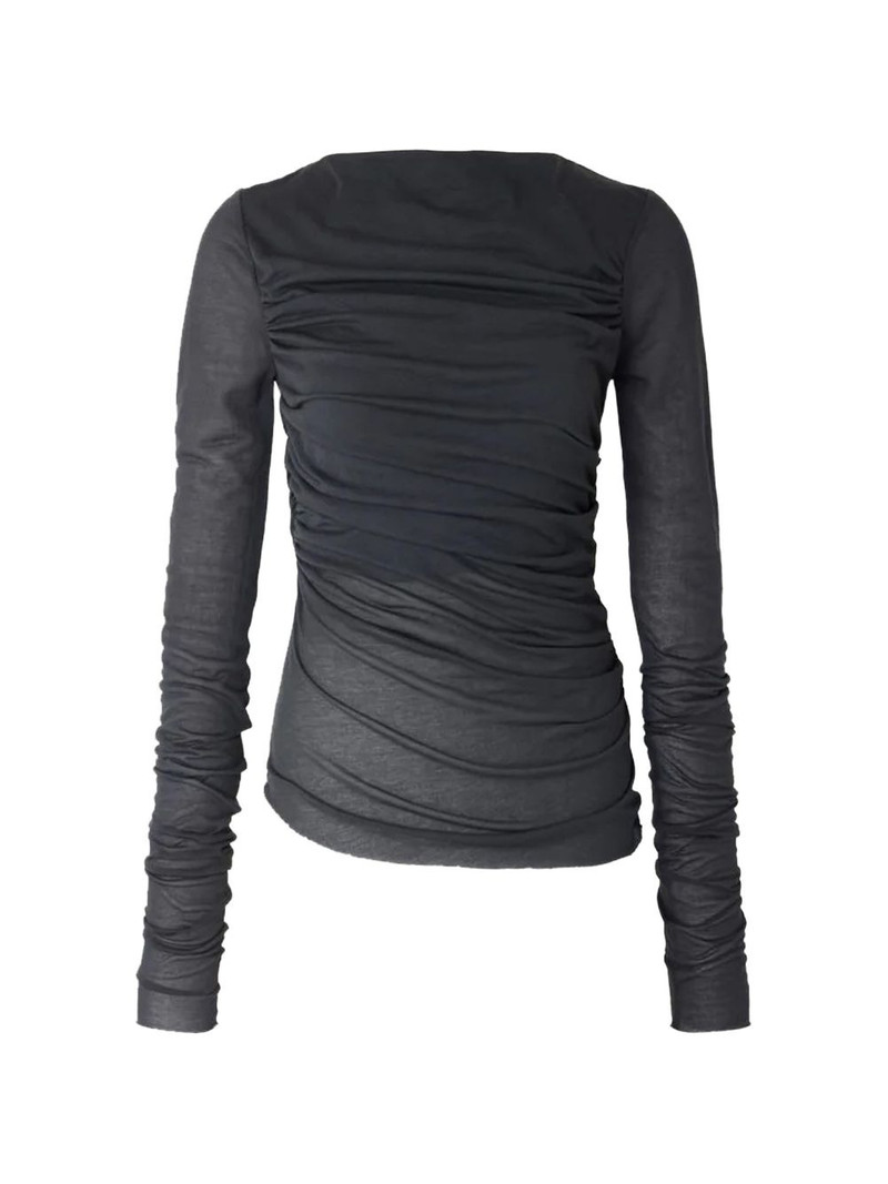 Gaia draped boat-neck sweater 1