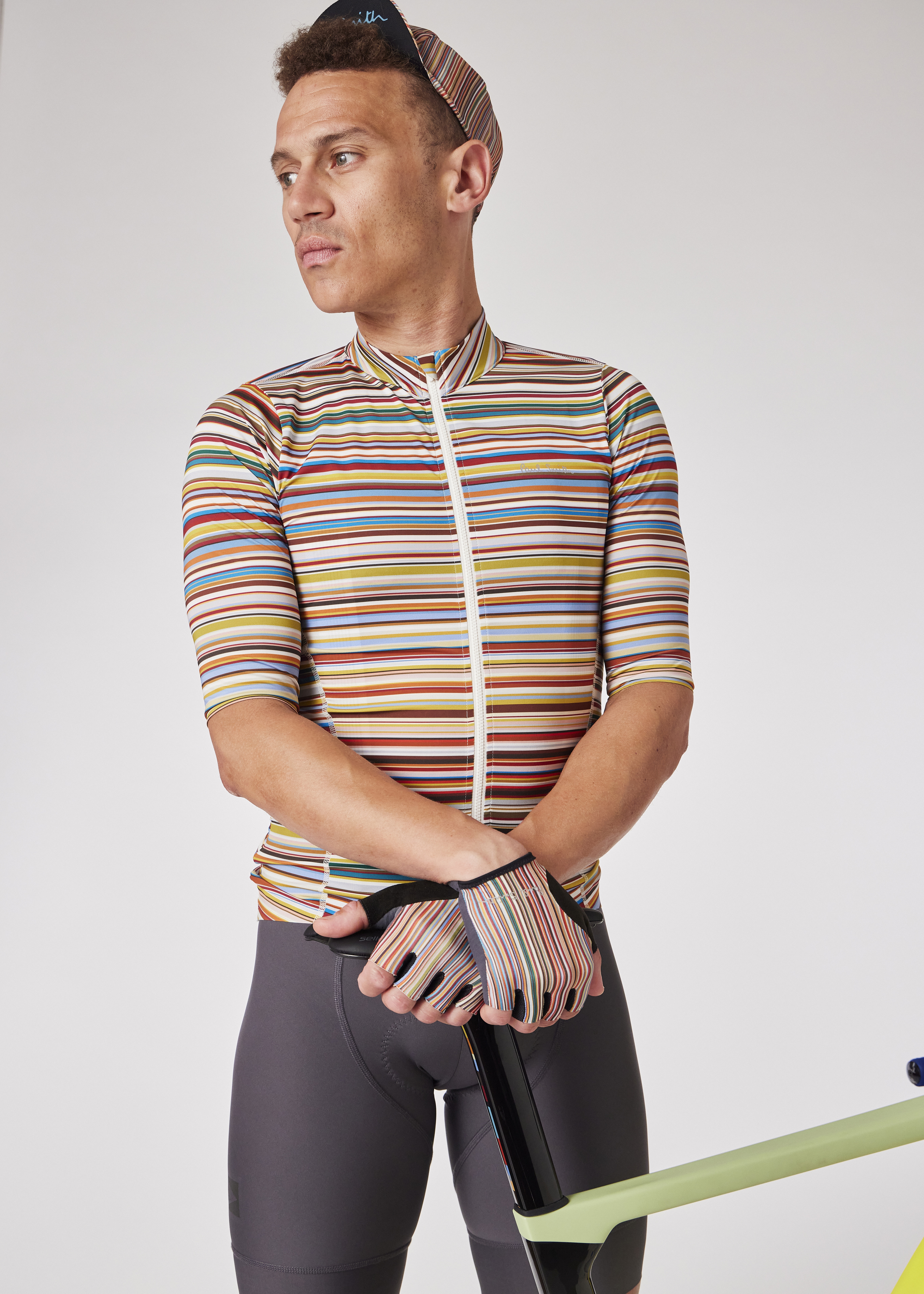'Signature Stripe' Cycling Gloves - 5