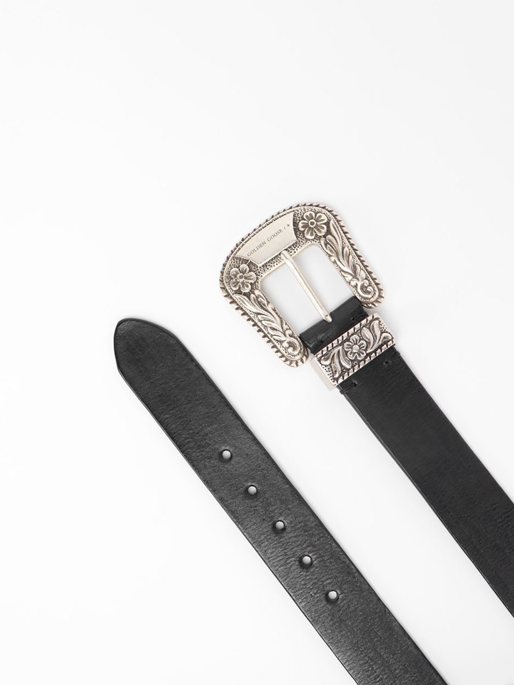 Golden Goose Washed Leather `Lace` Belt | spinnaker | REVERSIBLE