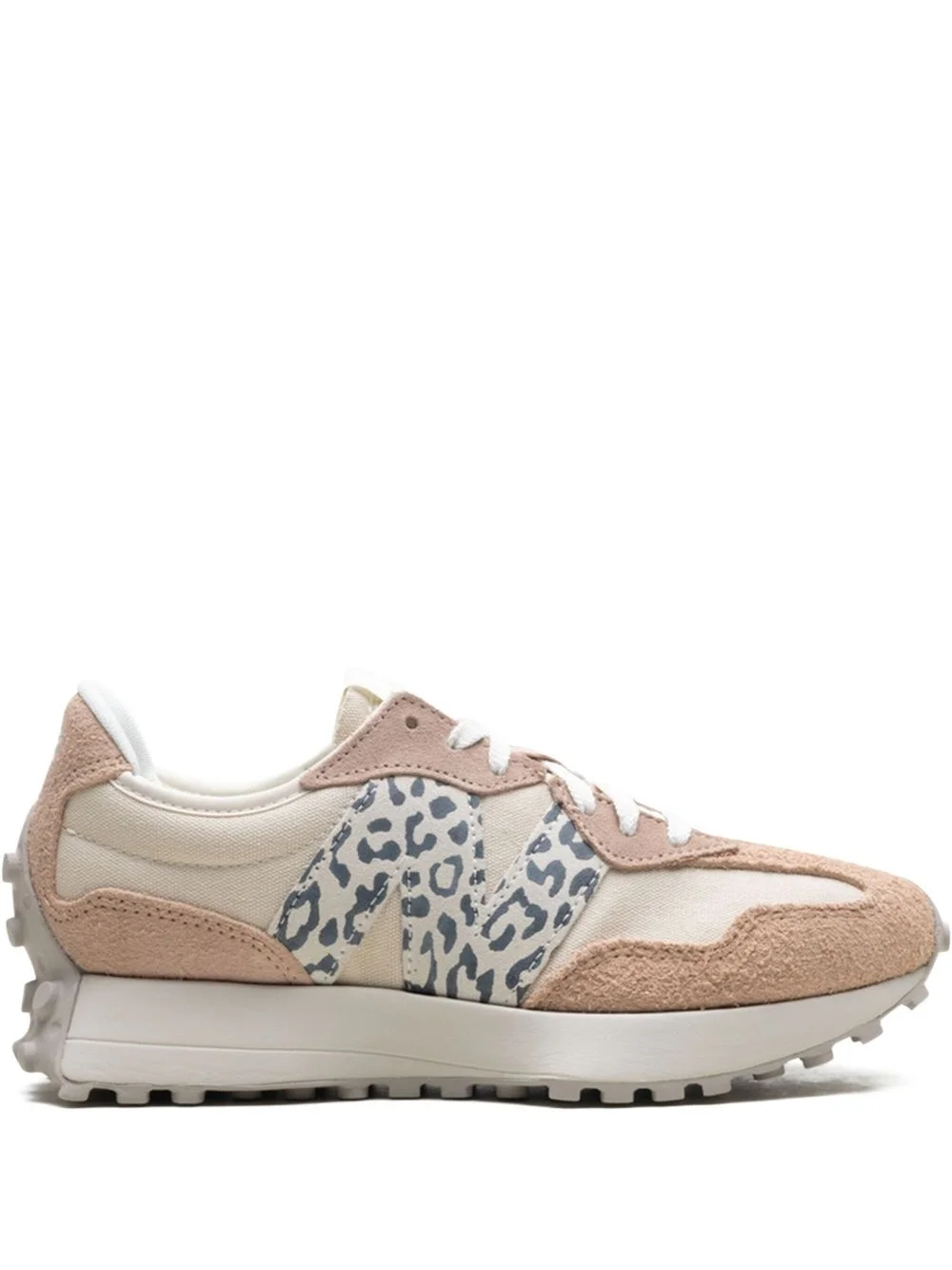 327 "Flat Taupe Linen Leopard" sneakers - 1