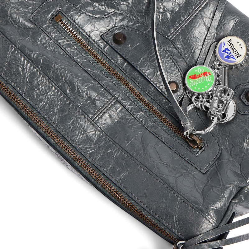 Men's Le City Moto Small With Charms in Volcanic Rock 6