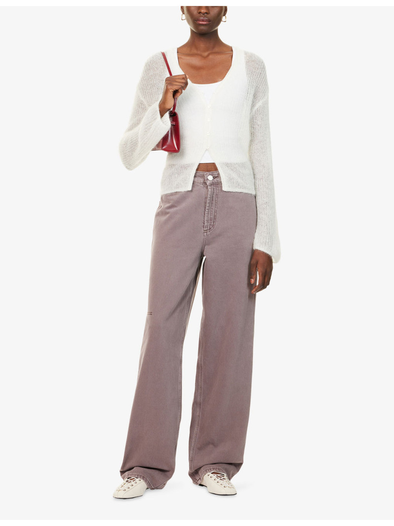 SAMSØE SAMSØE Sapoppie V-Neck Wool-Blend Cardigan outlook
