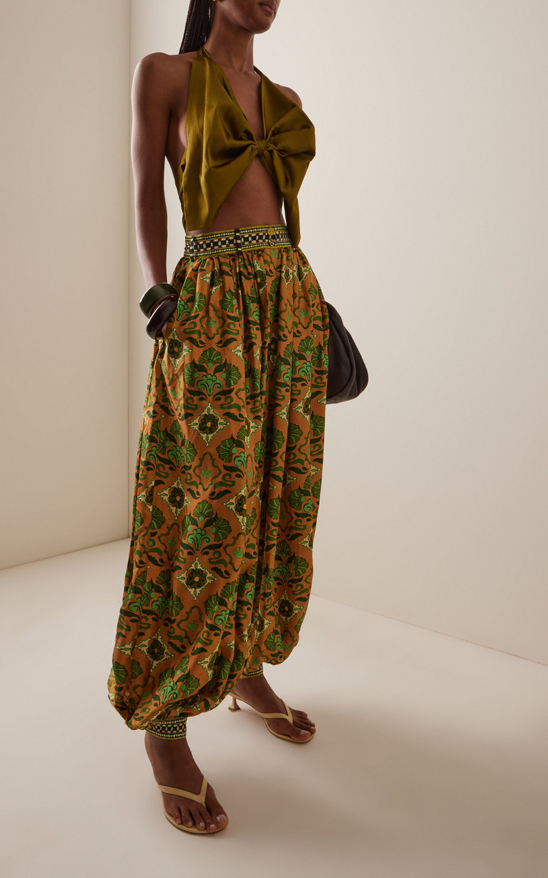 ALÉMAIS Cece Silk Twill Balloon Pants multi outlook